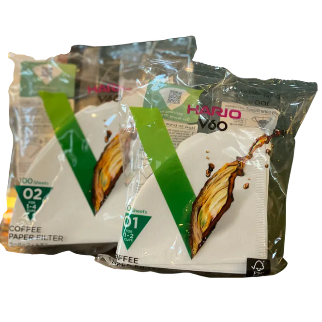 Hovedbilde Hario v60 papirfilter, 100-pakk